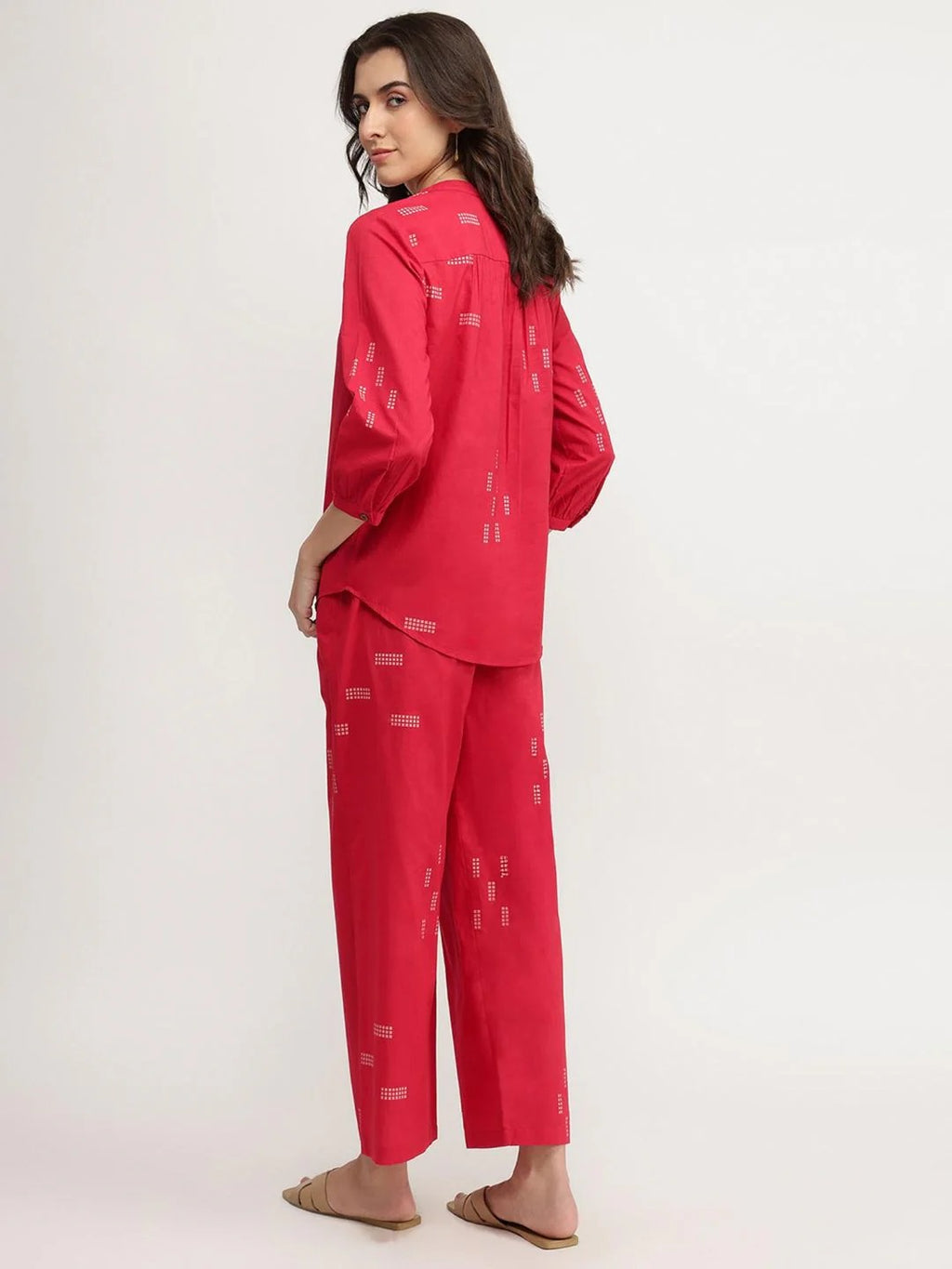 Cotton Geometric Print Co-Ord Set