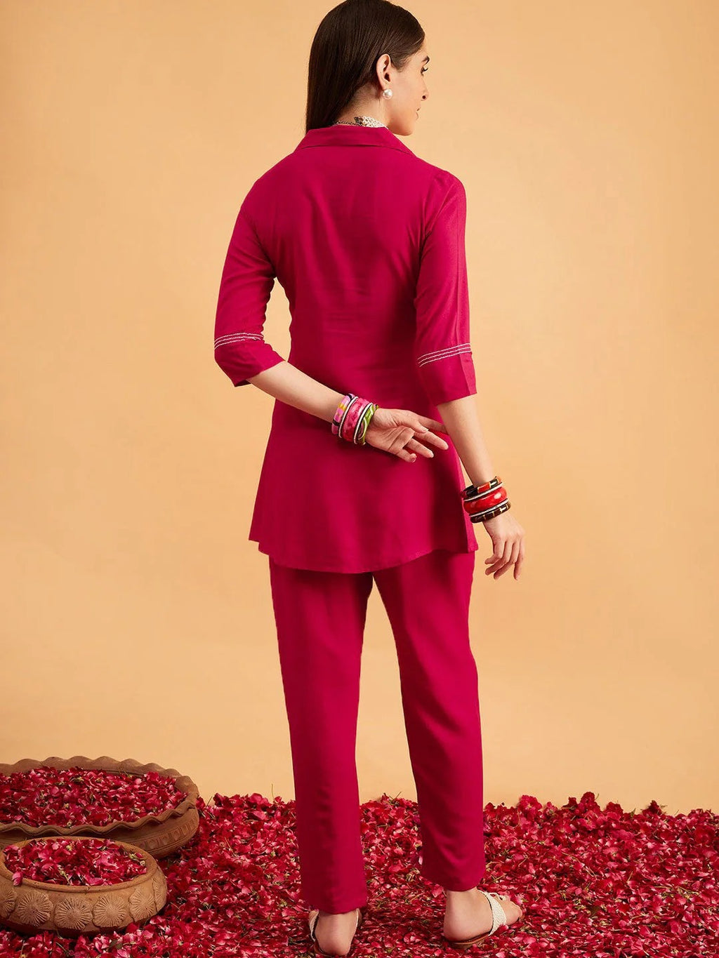 Embellished Tunic With Trousers