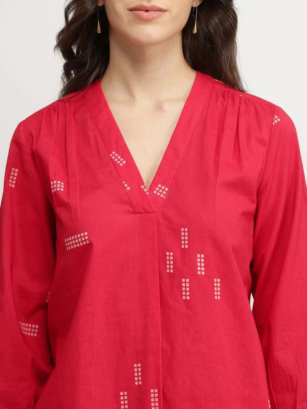 Cotton Geometric Print Co-Ord Set