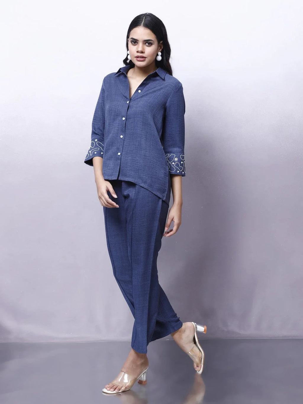 Embellished Shirt With Trouser Co-Ords