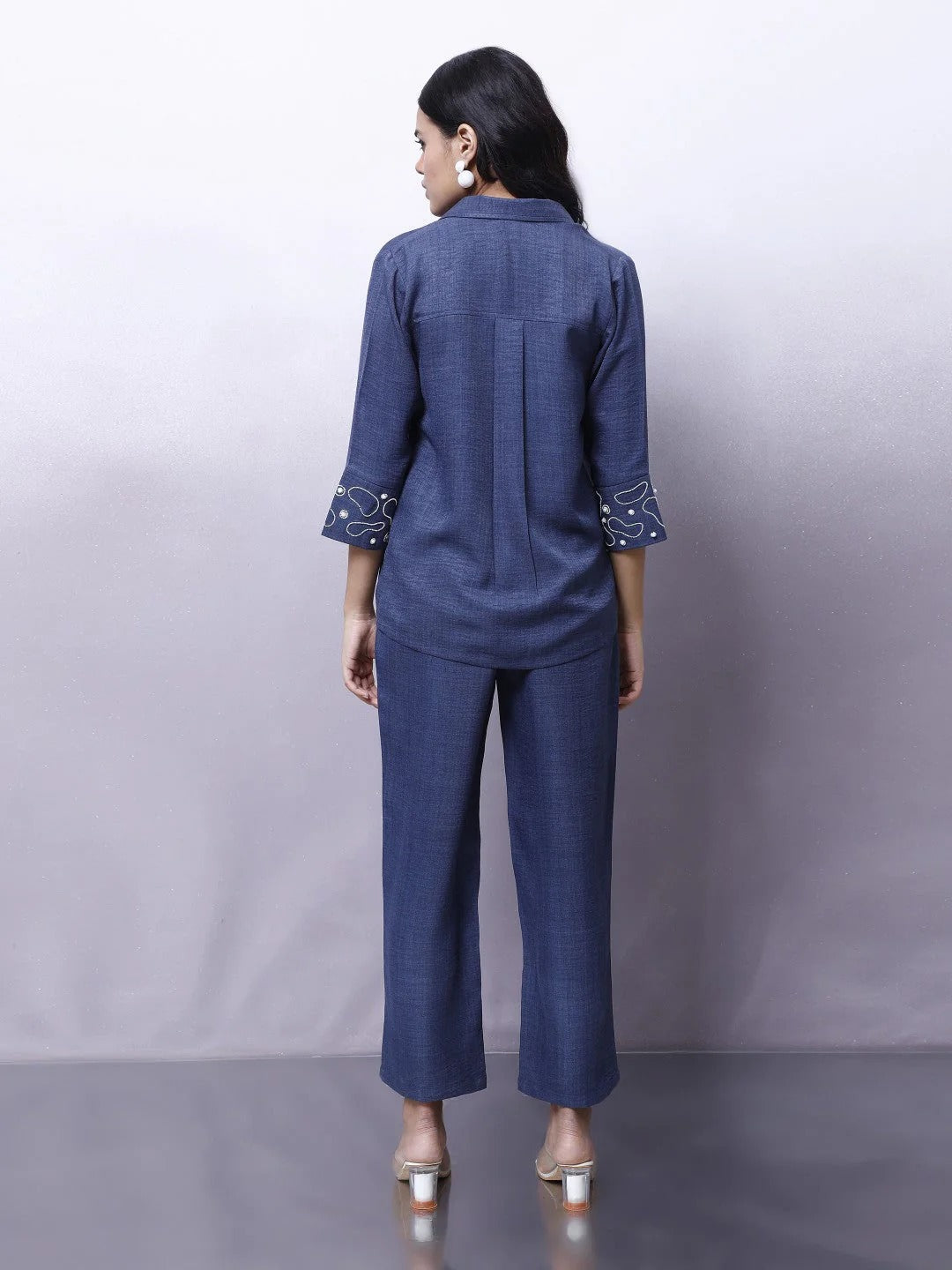 Embellished Shirt With Trouser Co-Ords