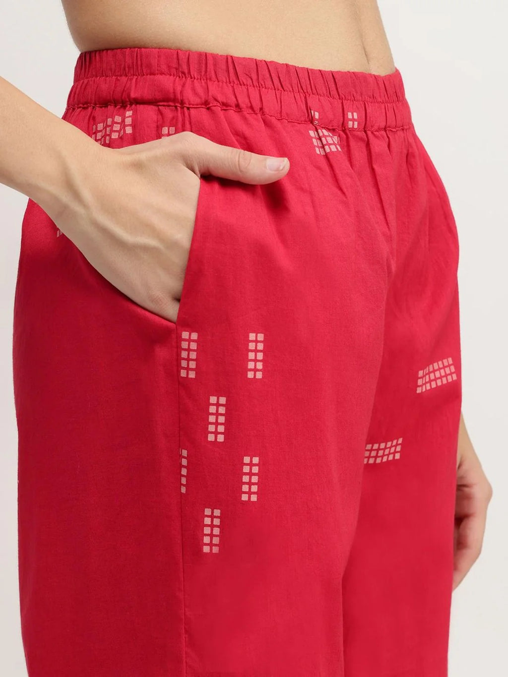 Cotton Geometric Print Co-Ord Set