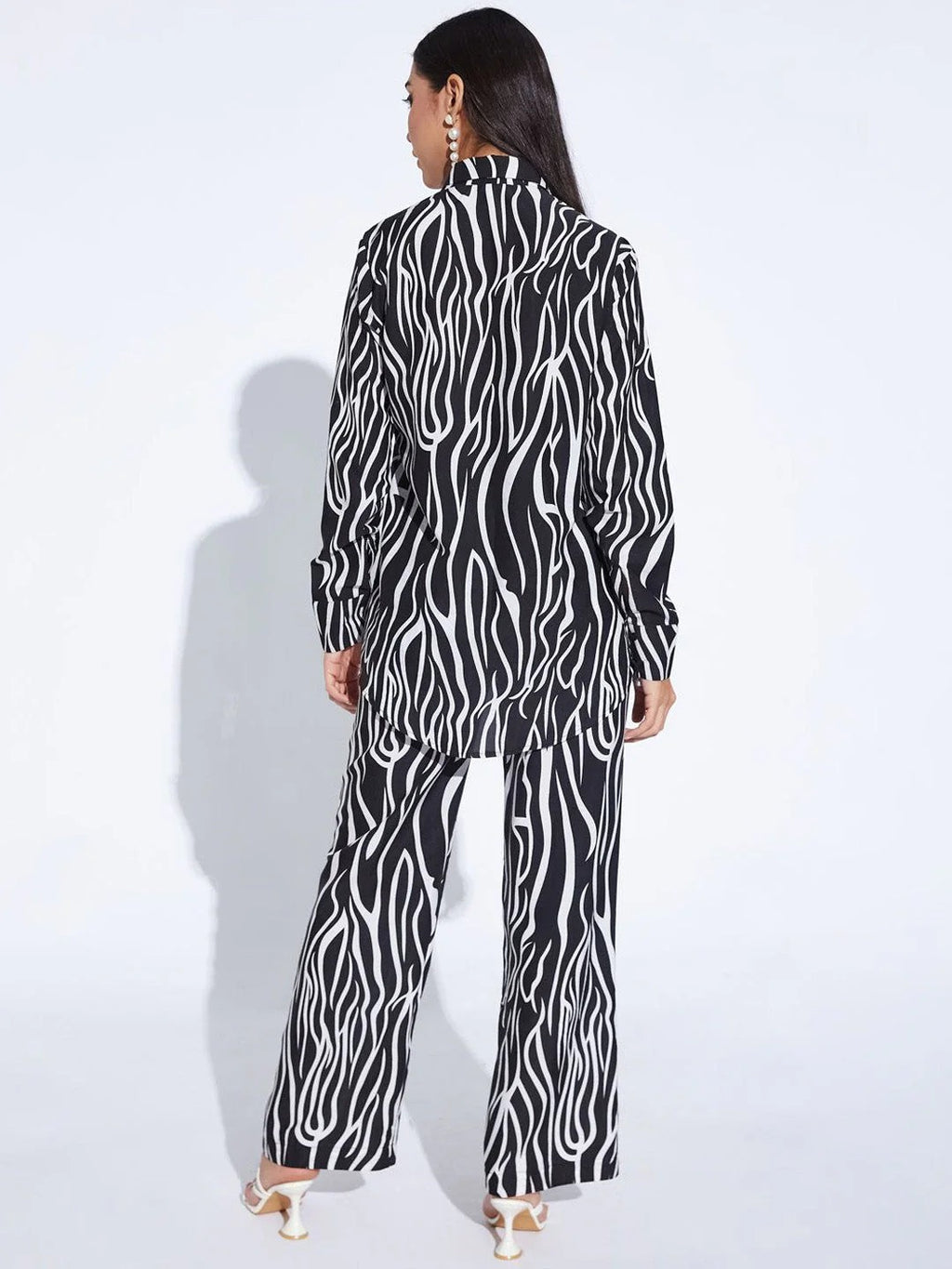 Animal Printed Shirt & Trousers Co-Ord Set