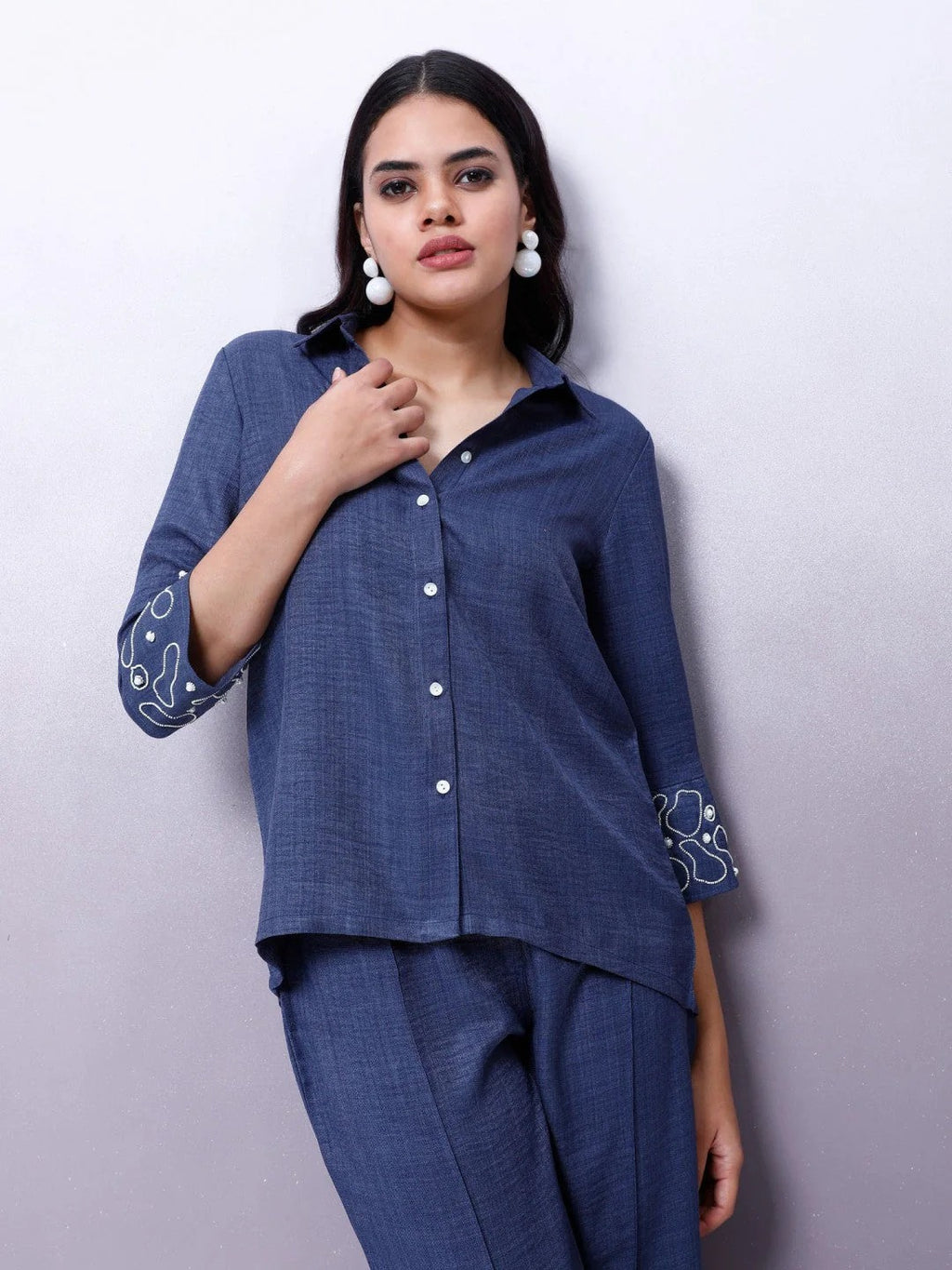 Embellished Shirt With Trouser Co-Ords