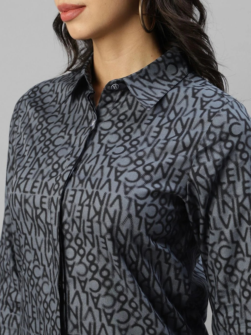 Alphabetic Printed Women Shirt with Pant Co-Ord