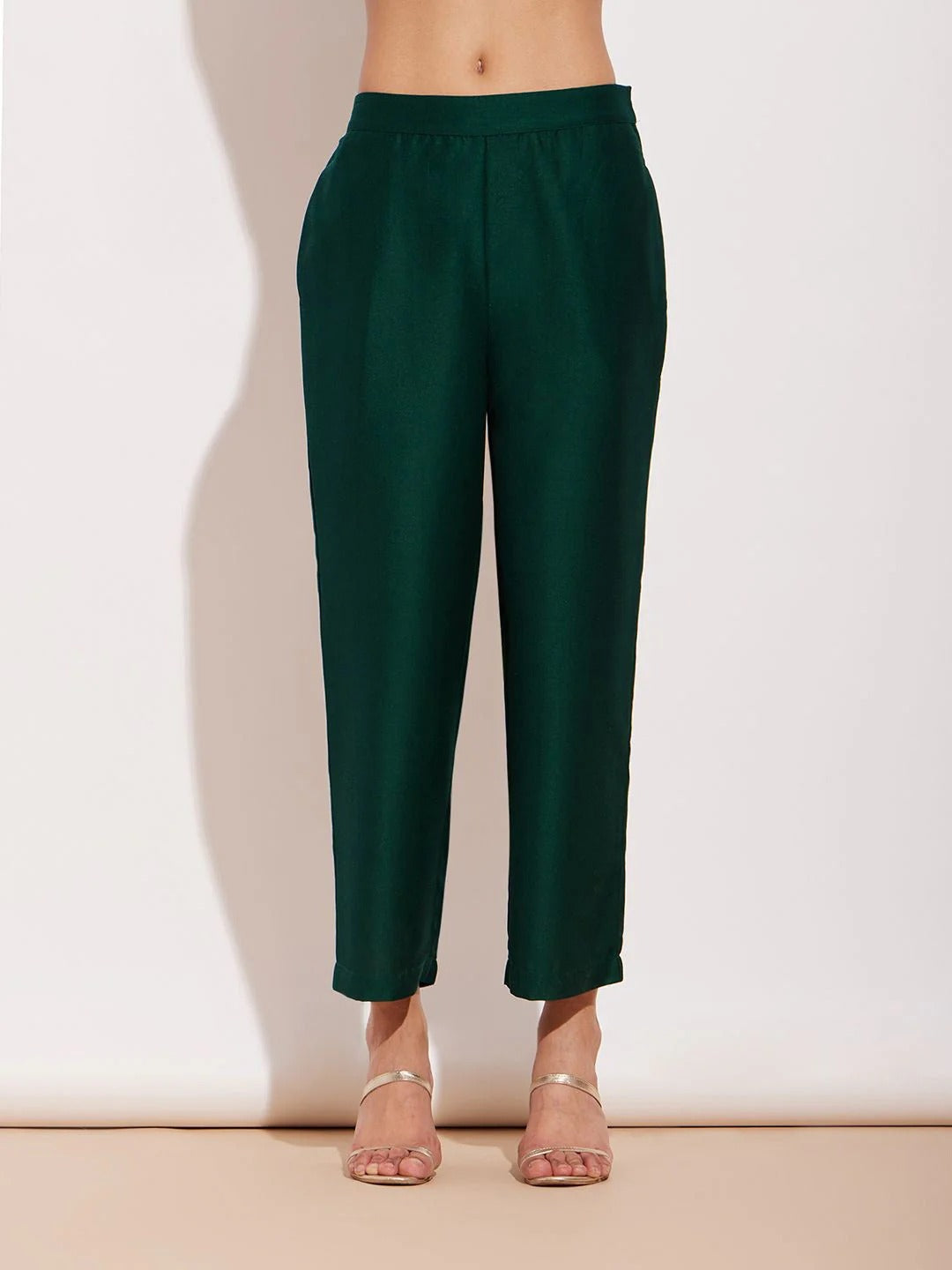 Embellished Round Neck Tunic With Trousers