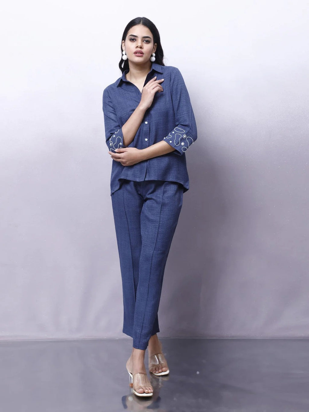 Embellished Shirt With Trouser Co-Ords